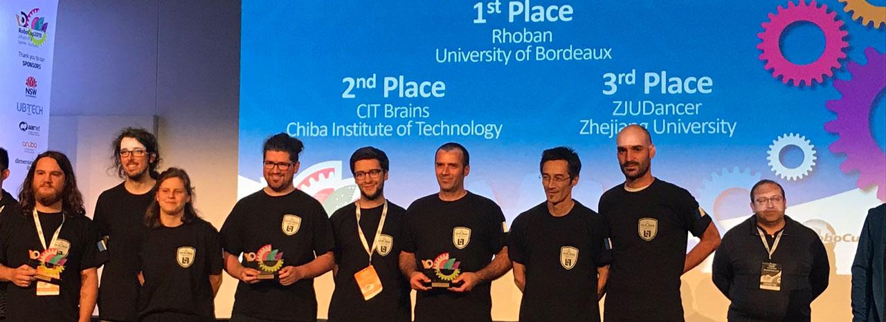 Rhoban, quadruple championne du monde lors de la Robocup 2019